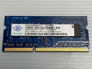 NANYA NT2GC64B88G0NS-DI DDR3 PC3-12800S-11-10-B2 2GB (2GB×1) テスト済み [M218]