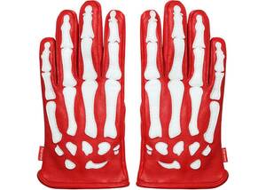 VANSON LEATER X-RAY GLOVE RED MIDIUM VANSON Supreme Roper Glove Bones X-ray GLOVES レザー グローブ 手袋 M コラボ 別注 限定