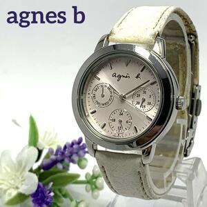 307 agnes b アニエスベー カレンダー デイデイト レディース 腕時計 クオーツ式 新品電池交換済 人気 希少