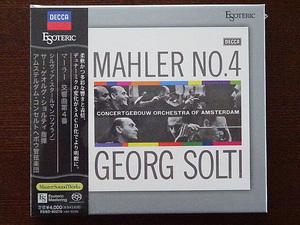 エソテリック ESOTERIC SACD　グスタフ・マーラー　交響曲第4番◆未開封◆送料無料◆