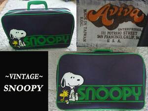 70s ビンテージ AVIVA製 オフィシャル Snoopy スヌーピー bag ピーナッツ USA アメリカ vintage