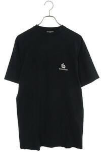 バレンシアガ BALENCIAGA 22SS 681045 TLVN1 サイズ:1 スポーティーBネック加工Tシャツ 中古 OM10