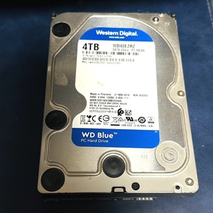 動作品 Western Digital 4TB HDD WD40EZRZ Blue 使用時間 2771時間 現状品にて