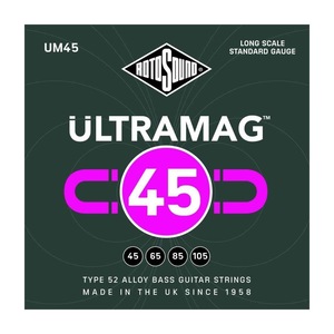 ロトサウンド ベース弦 1セット UM45 Ultramag Standard Type 52 Alloy 45-105 LONG SCALE エレキベース弦 ROTOSOUND
