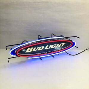 BUDLIGHT バドライト ネオンライト ネオン看板 バドワイザー ビール ヴィンテージ アメリカン雑貨 店舗 業務用 幅91×高さ30×奥行15