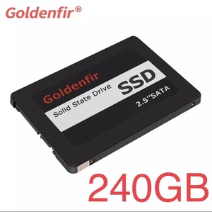 【最安値！】SSD Goldenfir 240GB SATA / 6.0Gbps 新品 2.5インチ 高速 NAND TLC 内蔵 デスクトップPC ノートパソコン ブラック