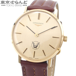 101699196 1円 ロンジン LONGINES 大正製薬コラボ 1087 cal.6902 ゴールド SS レザー 腕時計 メンズ 手巻き