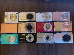 Nikon/SONY/OLYMPUS/CASIO/panasonic/canon 等　コンパクトデジタルカメラ　デジカメ　まとめて　12台　ジャンク