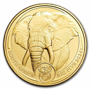 [保証書・カプセル付き] 2024年 (新品) 南アフリカ「ゾウ・エレファント」純金 1オンス 金貨