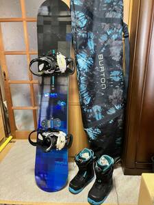 送料込 BURTON バートン CUSTOM 156cm AMBUSH 26.5cm CATEL EST サイズM 3点セット カスタム カーテル アンブッシュ 送料無料