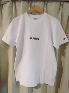 X-LARGE エクストララージ XLARGE Champion REVERSE WEAVE S/S TEE 白 S チャンピオン コラボ 最新人気商品 送料込み 値下げしました　