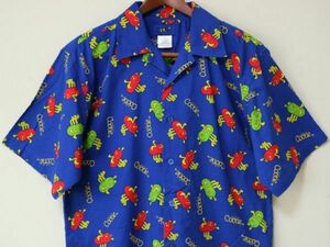 2001年 COOTIE クーティー 総柄 オープンカラー 開襟 半袖 シャツ メンズ US-M サイズ // ビンテージ アロハシャツ