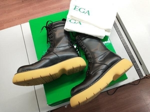 BOTTEGA VENETA The Bounce Leather Lace Up Ankle Boot ボッテガウ゛ェネタ バウンス レザーレースアップアンクルブーツ 43