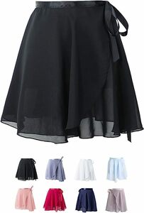 新品　バレエ スカート 大人 子供 シフォン 巻きスカート　S,L,XL
