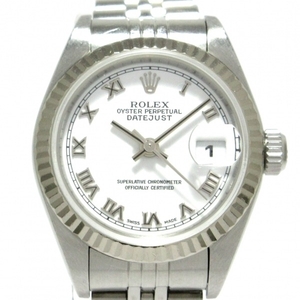 ROLEX(ロレックス) 腕時計 デイトジャスト 79174 レディース K18WG×SS/18コマ+余りコマ×3 白