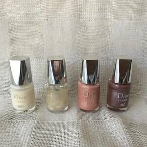 Dior VERNIS ディオールヴェルニ 108、675、211、492　7.5ml ミニチュアサイズ ネイル4個セット ベージュ系 ラメ系