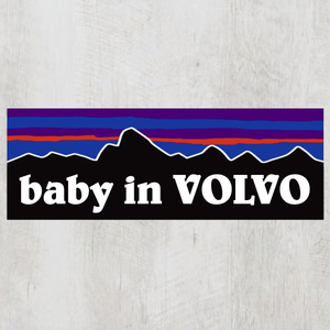 P【baby in VOLVO/ベビーインボルボ】マグネットステッカー