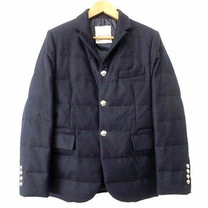 モンクレール MONCLER 18AW REGOR JACKET ダウン テーラード ジャケット 35893022AQHX コート 0 約XS～S 紺 ネイビー メンズ