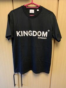 正規 19SS BURBERRY LONDON ENGLAND バーバリー by Riccardo Tisci KINGDOM キングダム ロゴ Tシャツ 黒 XXS PTSIC9315VIL 8010928
