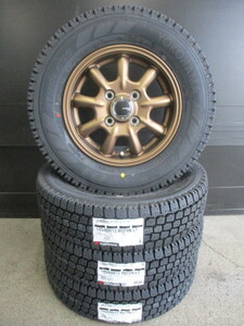 新品ヨコハマSY01V☆145/80R12 80/78N 6PR相当 スタッドレスセット☆軽トラピクシスハイゼットキャリーエブリーバンサンバーアクティ☆fw