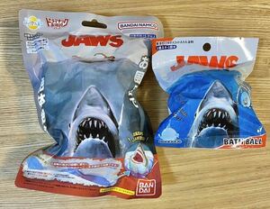 【未開封】2点／ジョーズJAWS BATH BALL バスボール　バスボム入浴剤びっくらたまご　フィギュア