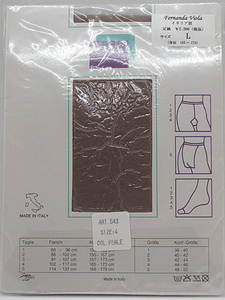 新品未使用 No21 イタリア製　フェマンドゥ　ヴィオラ　ストッキング＆タイツ・サイズL・COL/PERLE・230129