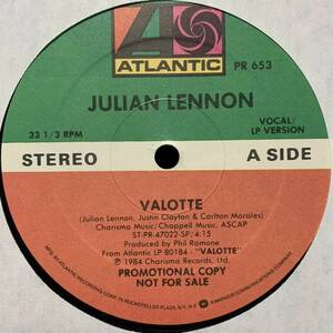 ◆ Julian Lennon - Valotte ◆12inch US盤 Promo ヒット!!