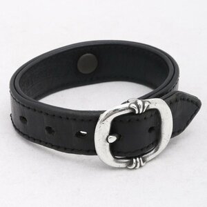 CHROME HEARTS GUNSLINGER BRACELET サイズ9 ブラック クロムハーツ ガンスリンガーバックルブレスレット