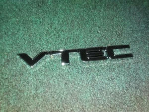 VTEC 黒エンブレム ホンダ HONDA 本田 シビック インテグラ CR-Z NSX タイプR S2000 S660 ビート トゥデイ ユーロR フィットRS 新品