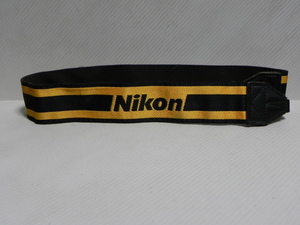 Nikon ストラップ(黒+黄色)中古品