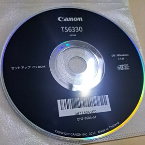 ジャンク品　Canon　キャノン　PIXUS TS6330 セットアップ CD-ROM ディスクのみ　