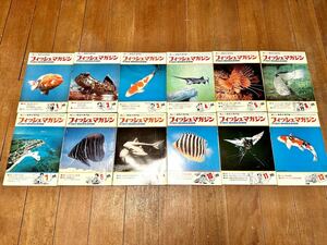 希少入手困難 フィッシュマガジン 全12巻コンプリートセット 1975年 昭和50年 FISH MAGAZINE 緑書房 趣味 勉強 研究資料 学術 コレクション