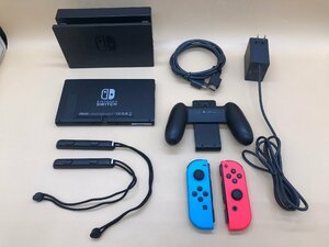 1円～ Nintendo Switch バッテリー強化版 HAC-001(-01) ネオンブルー/ネオンレッド ※箱なし 任天堂 スイッチ ☆良品☆ [296-0517-T6]