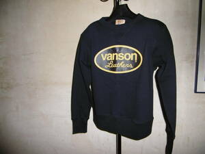 VANSON トレーナー　黒 　Sサイズ