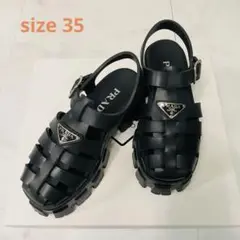 プラダ PRADA  サイズ35（22.5㎝）モノリスラバーサンダル