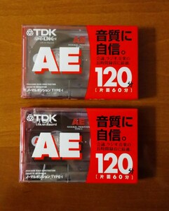 オーディオテープ TDK AE-120G 120分テープ 未使用