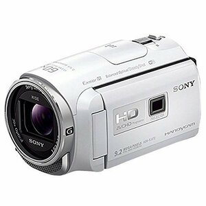 SONY HDビデオカメラ Handycam HDR-PJ670 ホワイト 光学30倍 HDR-PJ670-W(中古品)