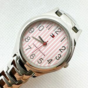 A2403-5-10　１円スタート クオーツ　稼働品　トミーヒルフィガー　TOMMY HILFIGER　レディース腕時計　ピンク　シルバー