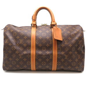 ［飯能本店］LOUIS VUITTON LV ルイ・ヴィトン キーポル45　※カギ、パドロック欠品 M41428（廃番） ボストンバッグ モノグラム DH77717