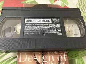 輸入盤 VHS「Design of a Decade 1986/1996l」Janet Jackson（ジャネット・ジャクソン）１７曲収録　90分