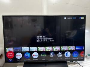 （69）2021年製 Panasonic パナソニック 43V型 液晶テレビ TH-43HX850 リモコン付き ※直接引き取り歓迎