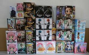 E02-2354 1円スタート 未開封品 プライズフィギュアまとめ (160) 人気アニメ ワンピース/ヒロアカ/スパイファミリー/うる星やつら 他 40体