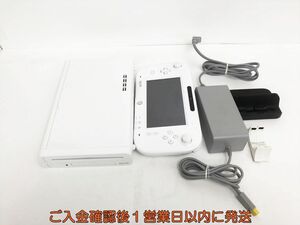 【1円】任天堂 WiiU 本体 セット 32GB ホワイト ニンテンドー　Wii U 初期化/動作確認済 G06-052os/G4