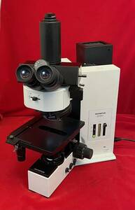 通電OK OLYMPUS 顕微鏡:BX60 ランプ装置:U-LH100 接眼レンズ:WH10X/22 PE 2.5X U-SPT U-PO U-DICR U-ND25 U-LBD SR(N151)