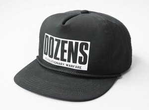 RATS ◆ SOUVENIR CAP [DOZENS BOX LOGO] 黒 ロープ装飾 スナップバック キャップ 帽子 ラッツ (21’-RA0313) ◆Z-7