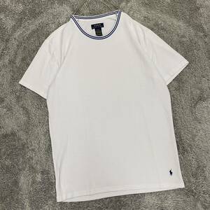POLO RALPH LAUREN ラルフローレン Tシャツ 半袖カットソー サイズM ホワイト 白 メンズ トップス 最落なし （W19）