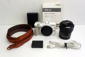 ■Canon EOS M3 18-55mm STMレンズキット ホワイト 動作確認済 美品