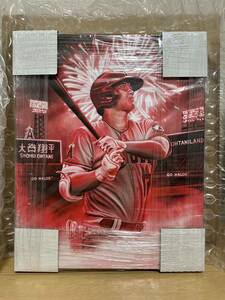 「大谷翔平 LA Angels Stretched 16 x 20 Embellished Canvas Giclee Print - Art by Jordan Spector」作者サイン入りアートキャンバス