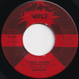 Bar-Kays Soul Finger / Knucklehead Volt US 45-148 205697 SOUL ソウル レコード 7インチ 45
