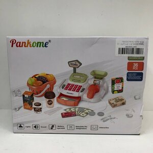 【未開封品】 PanKome HOME supermarket 36点 おままごとセット レジスター グリーン 240207SK100030